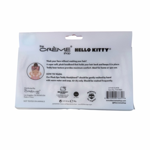 Hello Kitty Disney The Crème Shop Pink Spa Headband - Picture 3 of 3
